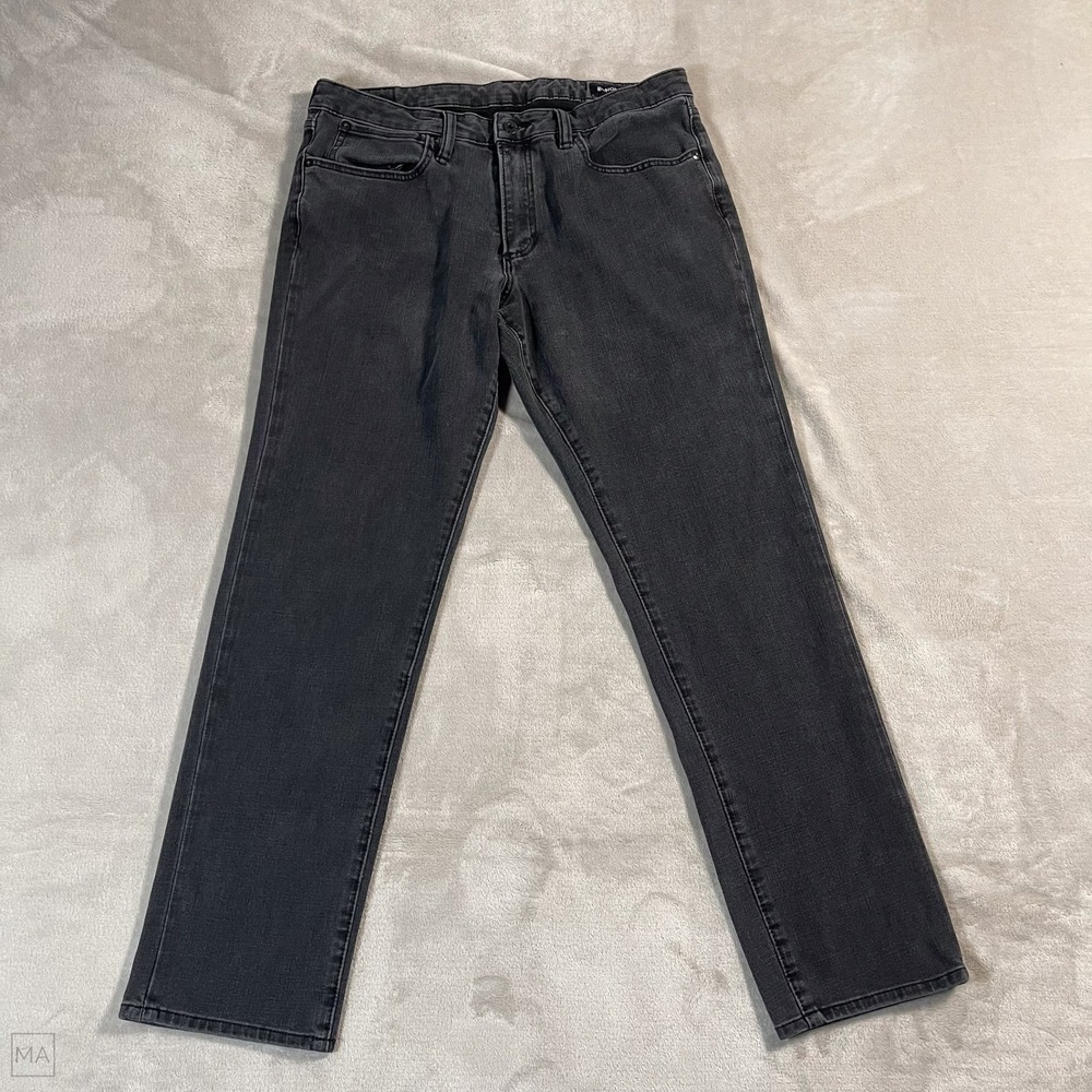 Bonobos	Men's Jeans‎ Slim Fit Denim Casual Stretch Size 34x32 Gray/Black